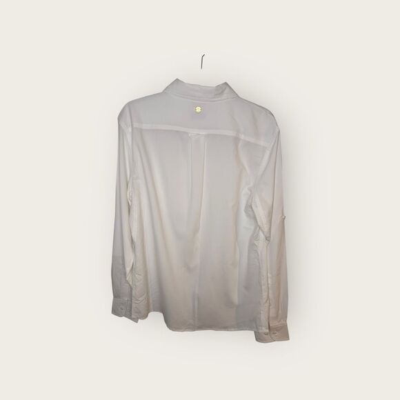 Coolibar Men’s Long Sleeve Shirt White 50+ UPF Size XL - Picture 6 of 10